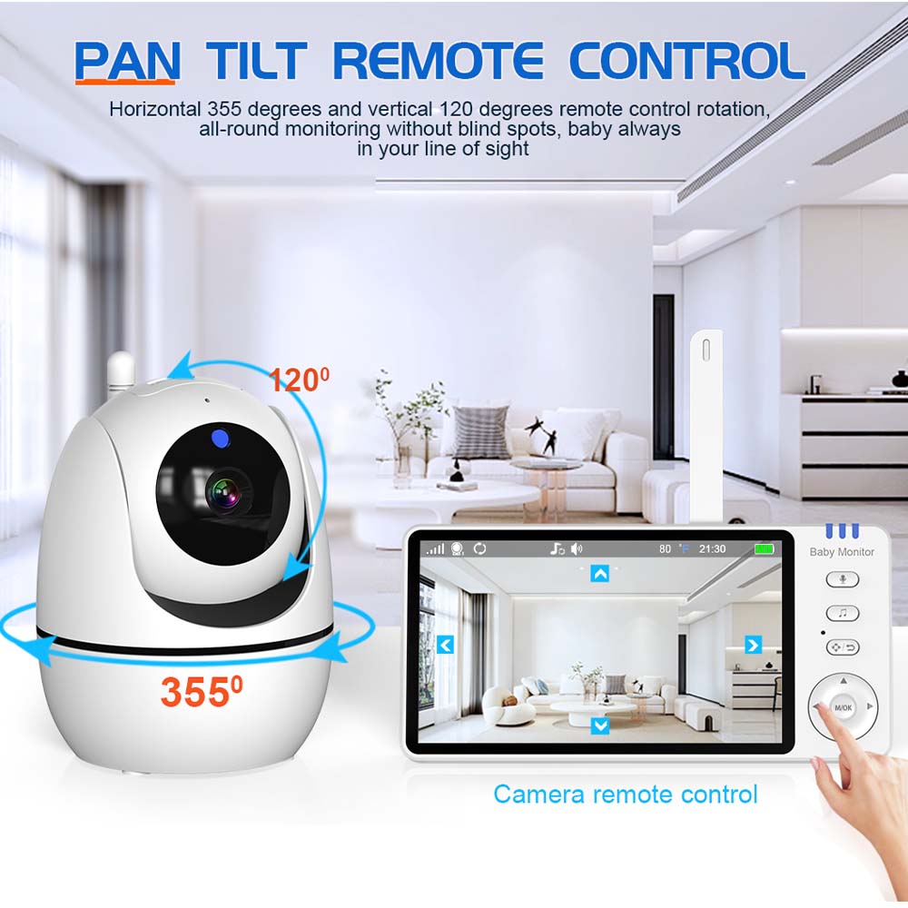 5 Inch Video Baby Monitor Indo - Baby Products Video ulasan dan harga