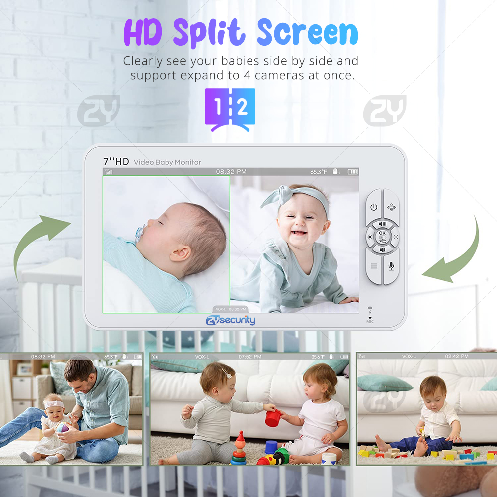 7.0 inch Video Baby Monitor HD - Baby Products Video ulasan dan harga