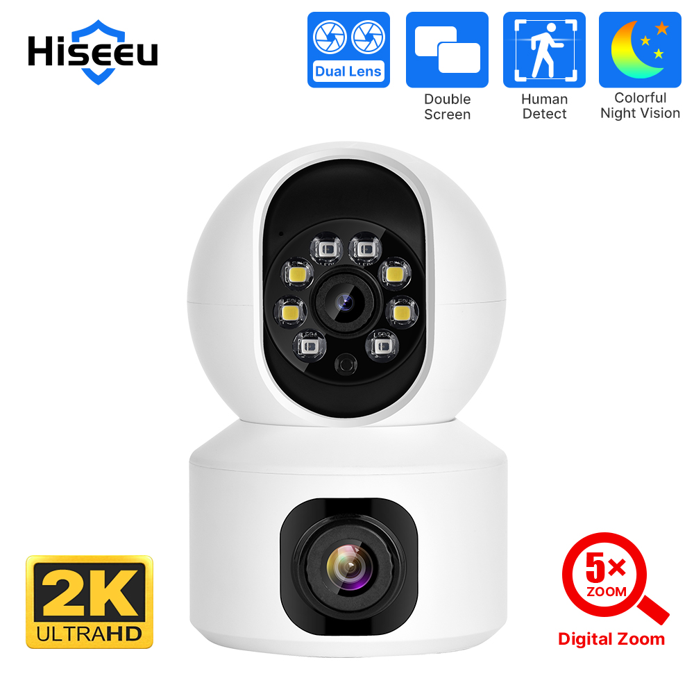 Hiseeu 2K 4MP PTZ IP Camera WI - Baby Products Video ulasan dan harga