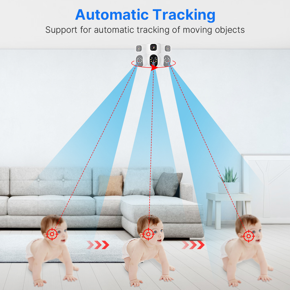 Hiseeu 2K 4MP PTZ IP Camera WI - Baby Products Video ulasan dan harga