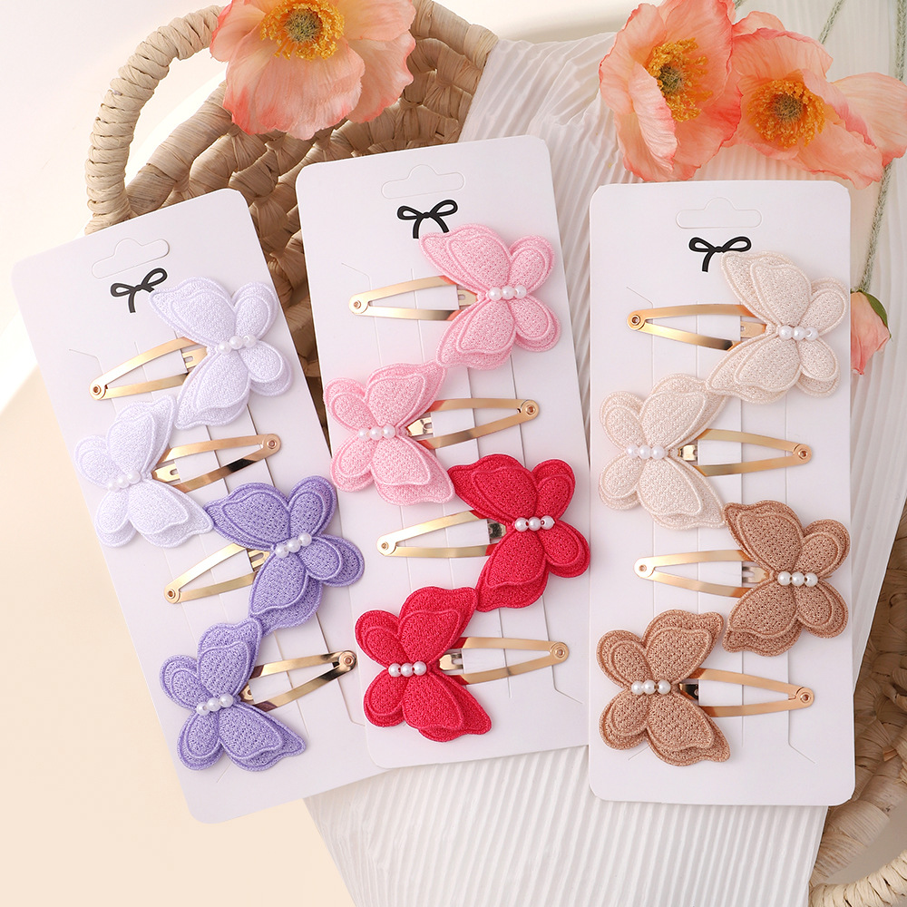 4Pcs/set Butterfly Hair Clip S - Baby Products Set ulasan dan harga