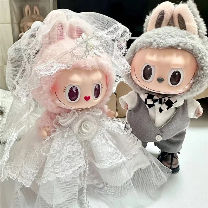 15 17cm For Labubu Doll Weddin - Baby Products Set ulasan dan harga