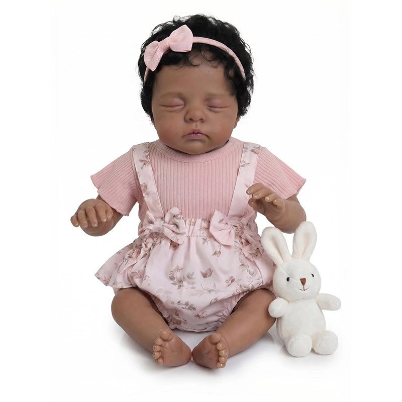 48CM Newborn Baby Handmade Dol - Baby Products For Curly Hair ulasan dan harga