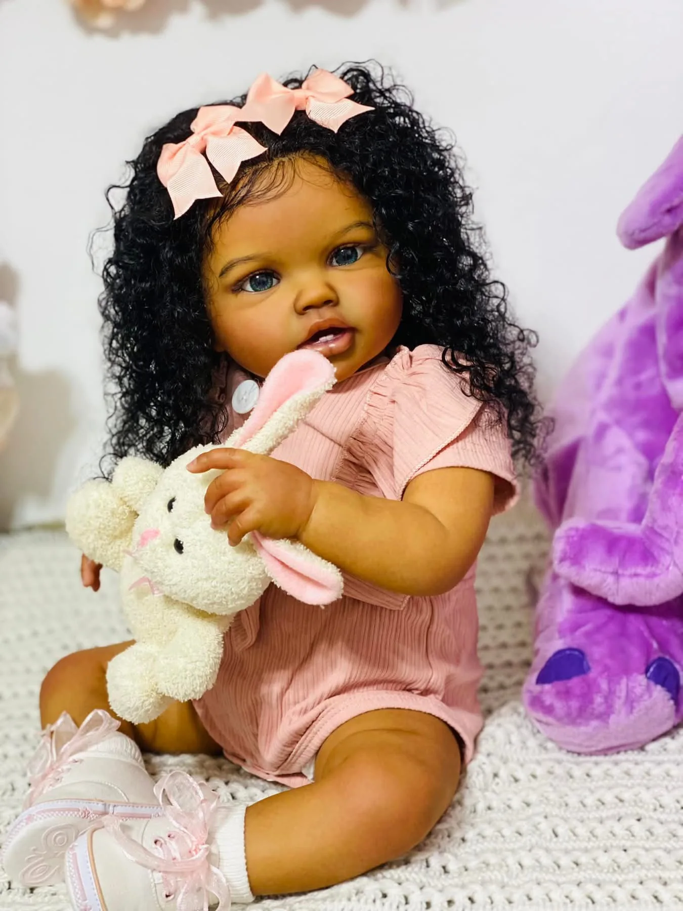 24Inch Reborn Baby Toddler Lot - Baby Products For Curly Hair ulasan dan harga