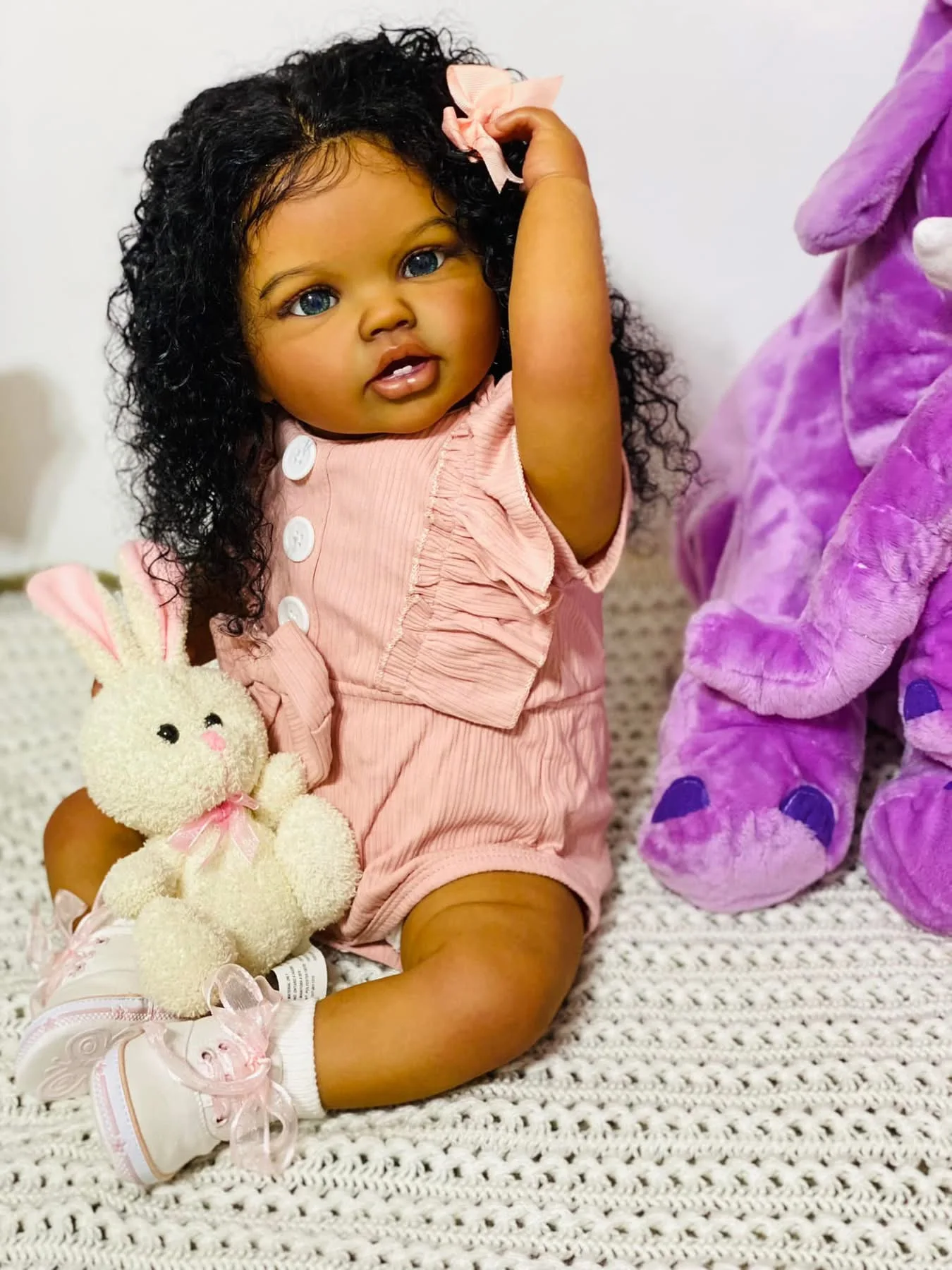 24Inch Reborn Baby Toddler Lot - Baby Products For Curly Hair ulasan dan harga