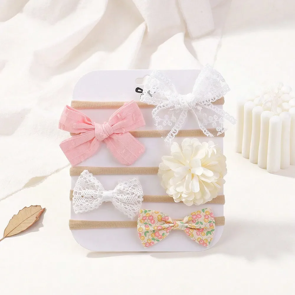 5Pcs/Set Baby Elastic Headband - Baby Products Set ulasan dan harga