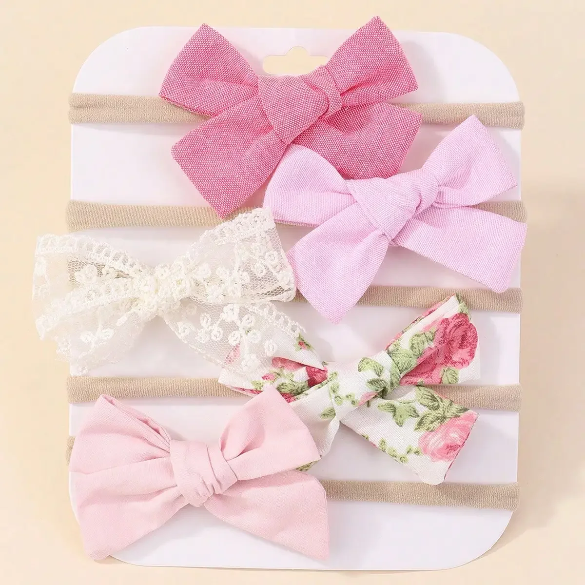 5Pcs/Set Baby Elastic Headband - Baby Products Set ulasan dan harga