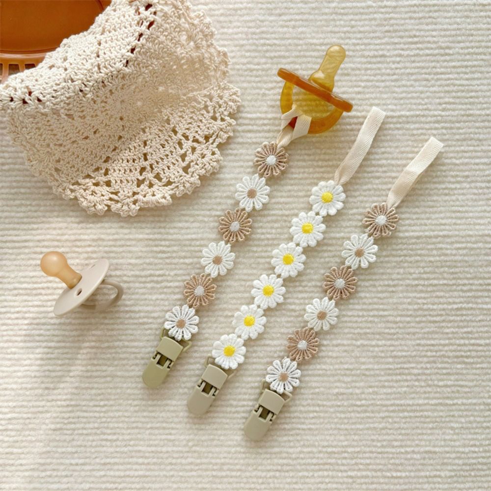 Cute Daisy Baby Pacifier Chain - Baby Products Moisturizer ulasan dan harga