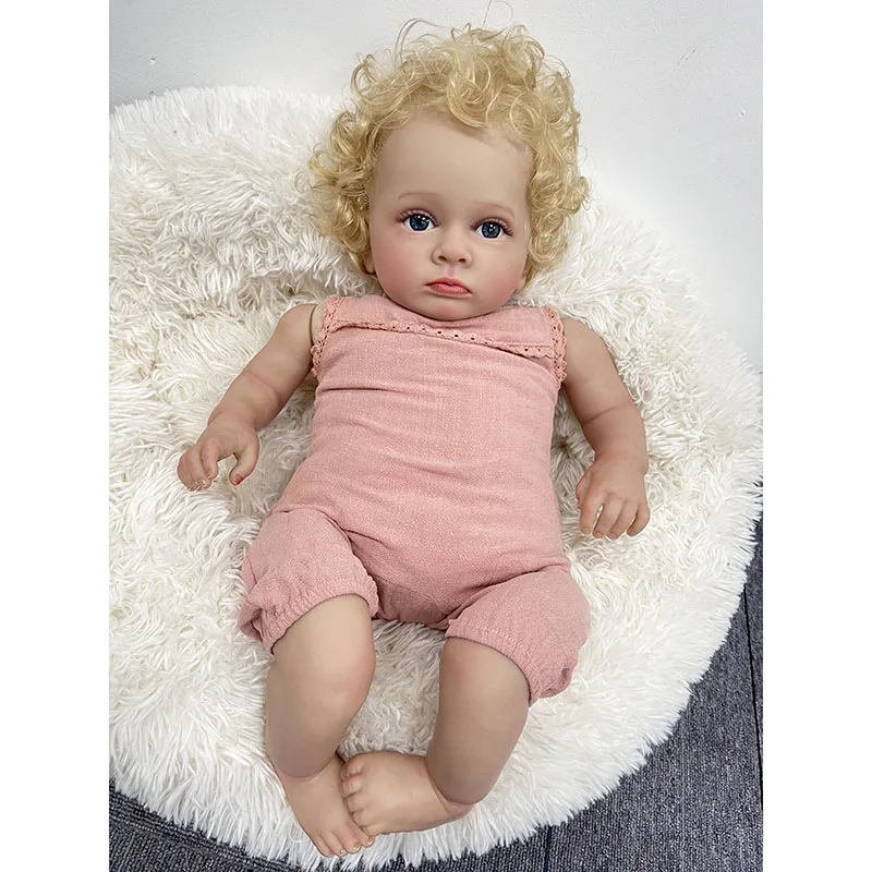 55CM Reborn Toddler Baby Doll  - Baby Products For Curly Hair ulasan dan harga