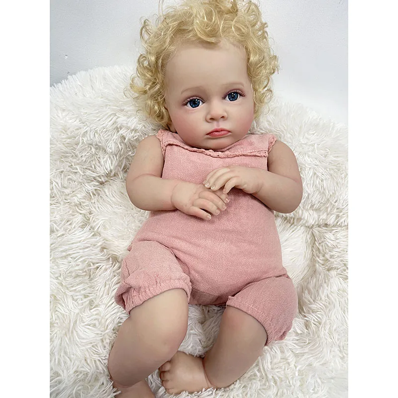55CM Reborn Toddler Baby Doll  - Baby Products For Curly Hair ulasan dan harga
