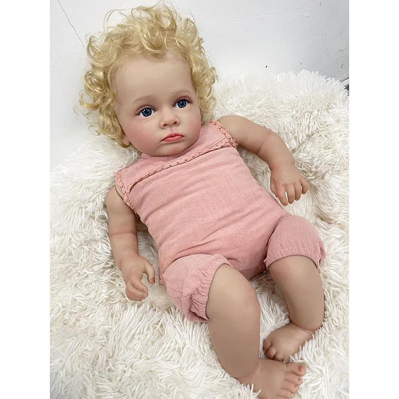 55CM Reborn Toddler Baby Doll  - Baby Products For Curly Hair ulasan dan harga
