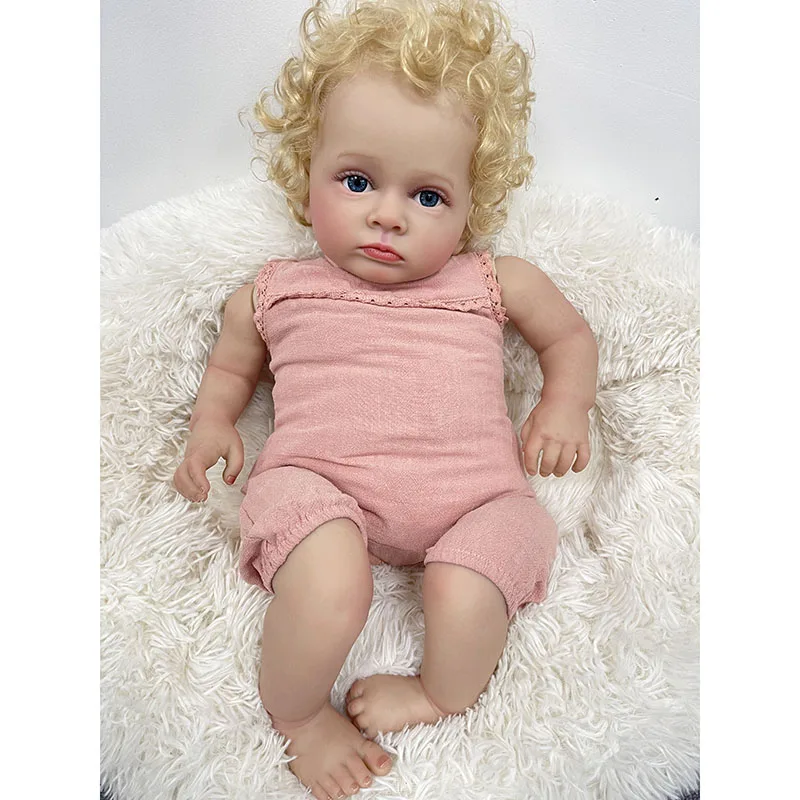 55CM Reborn Toddler Baby Doll  - Baby Products For Curly Hair ulasan dan harga