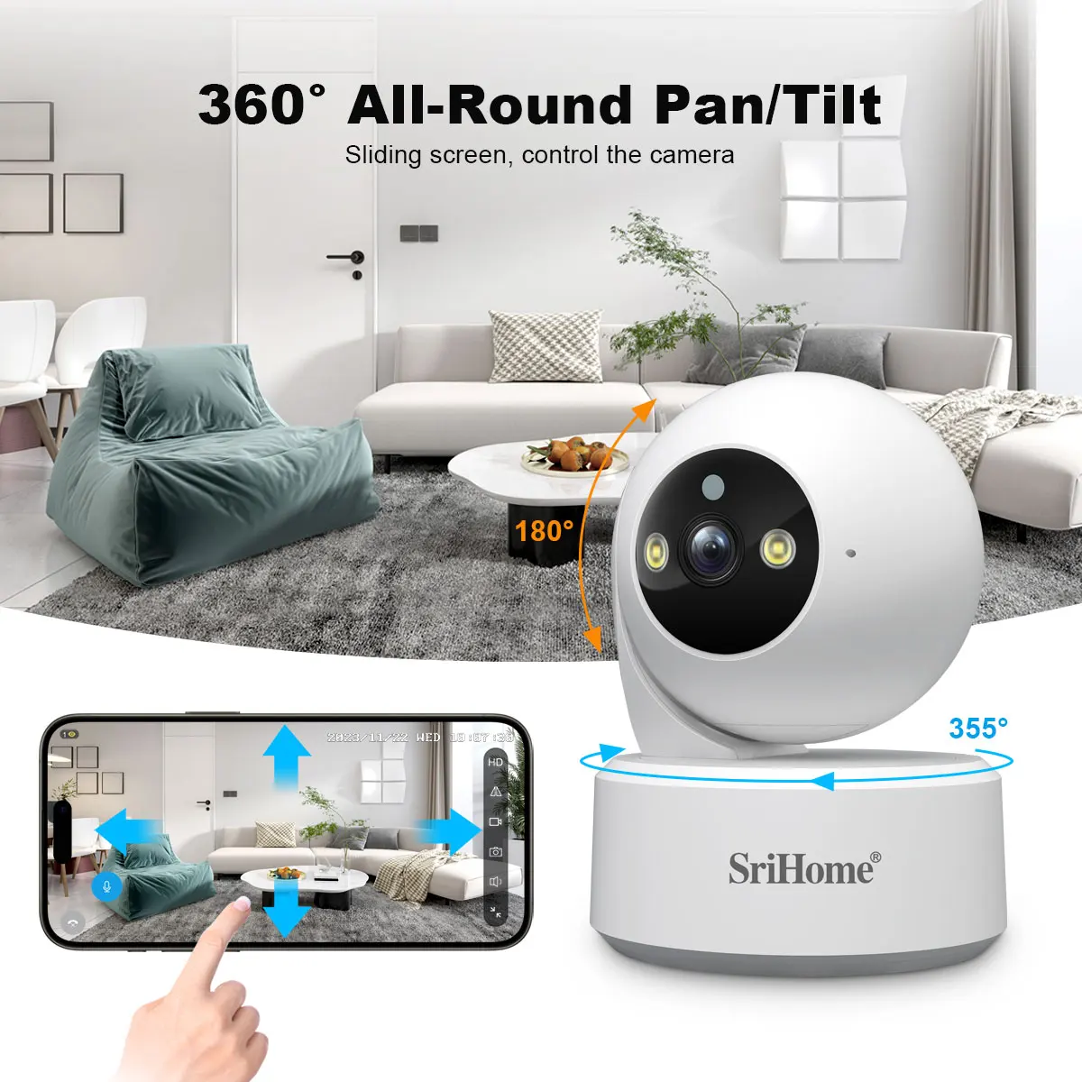 Srihome 5G WiFi Smart IP HD Ca - Baby Products Video ulasan dan harga