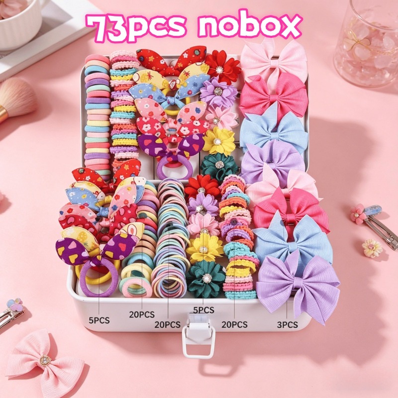 73PCS   New Fabric Girls Hair  - Baby Products Set ulasan dan harga