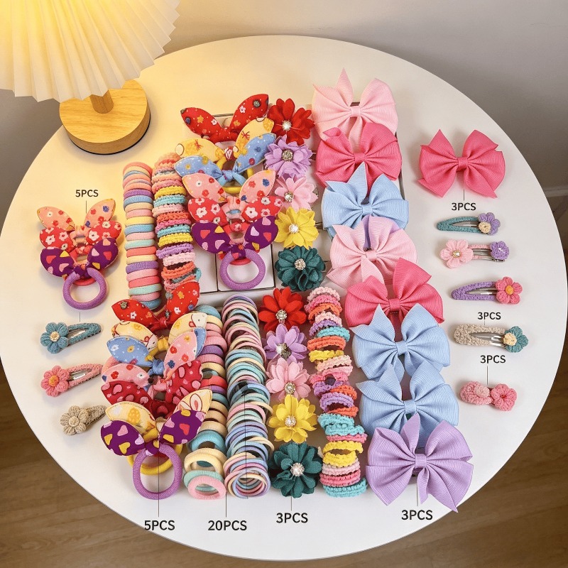 73PCS   New Fabric Girls Hair  - Baby Products Set ulasan dan harga