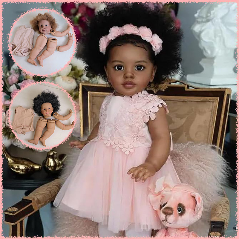 26inch Dark Skin Reborn Pippa  - Baby Products For Curly Hair ulasan dan harga