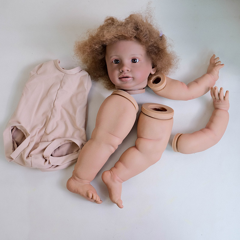 26inch Dark Skin Reborn Pippa  - Baby Products For Curly Hair ulasan dan harga