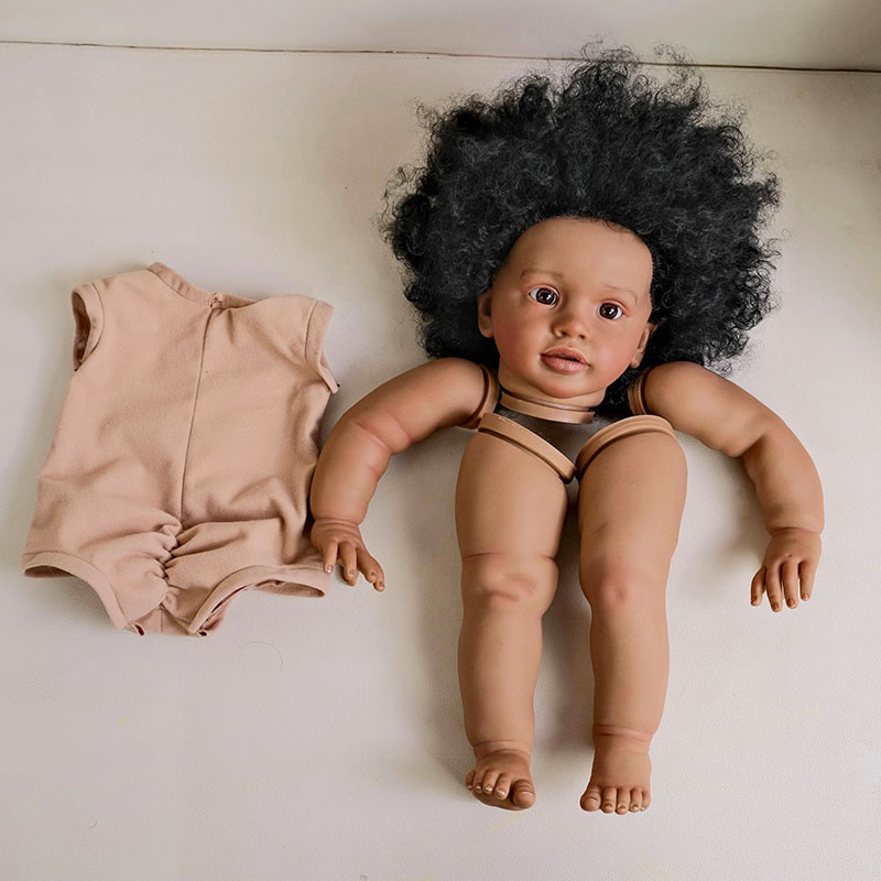 26inch Dark Skin Reborn Pippa  - Baby Products For Curly Hair ulasan dan harga